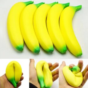 Alternative view of Anti-stress Squishy Banana Toys Slow Rising Jumbo Squishy Fruit Squeeze Toy Funny Stress Reliever Reduce Pressure Prop