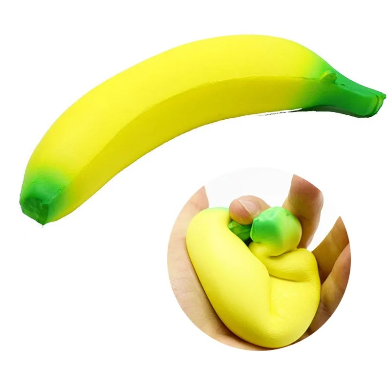 Anti-stress Squishy Banana Toys Slow Rising Jumbo Squishy Fruit Squeeze Toy Funny Stress Reliever Reduce Pressure Prop - Image 6