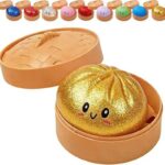 Creative With Steamer Dumplings Squishy Soft Fidget Slow Rising Dumpling Sensory Finger Suction Colorful Squishy Bun Adults & Children